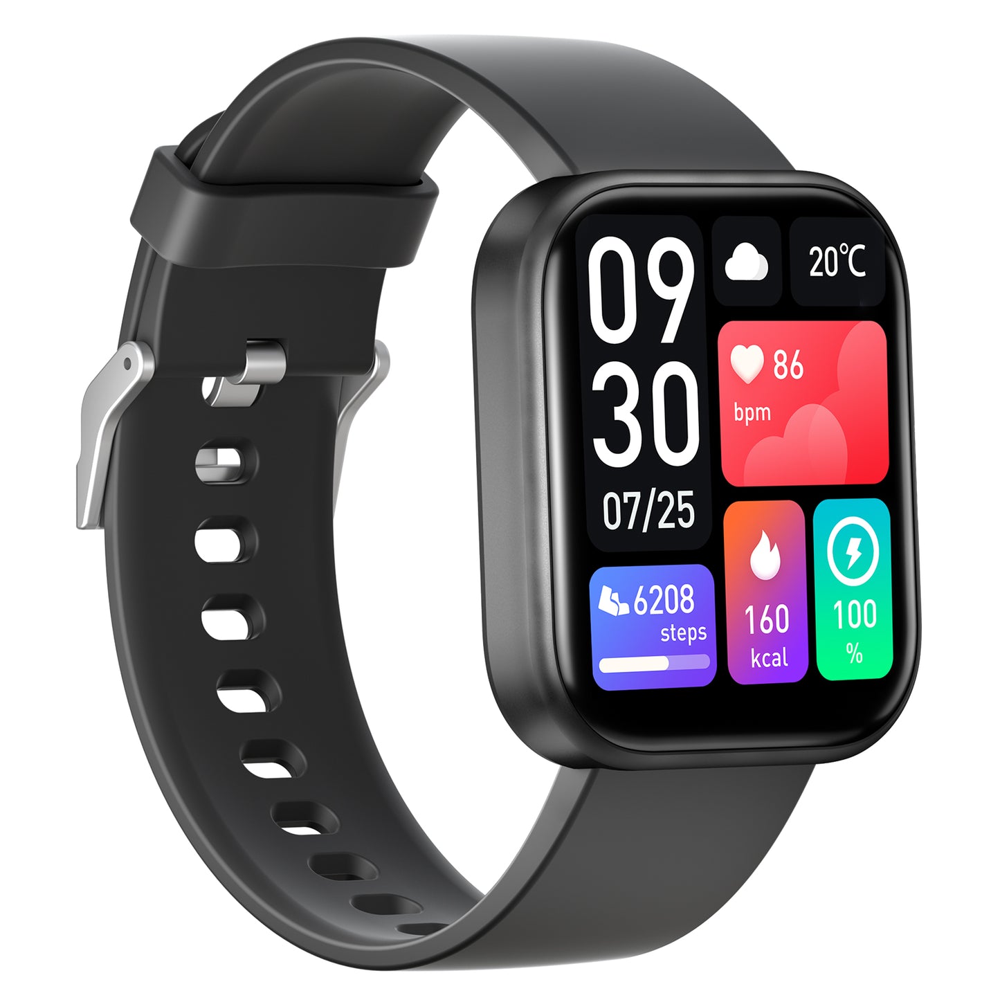 Advanced Health Metrics Smartwatch with 24-Hr Heart Rate and Blood Sugar Monitoring