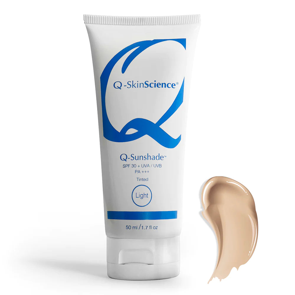 Q-Sunshade SPF 30+ UVA/UVB PA+++ Light Tinted Sunscreen